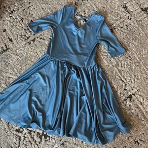 Dot Dot Smile Kids Dress in Blue